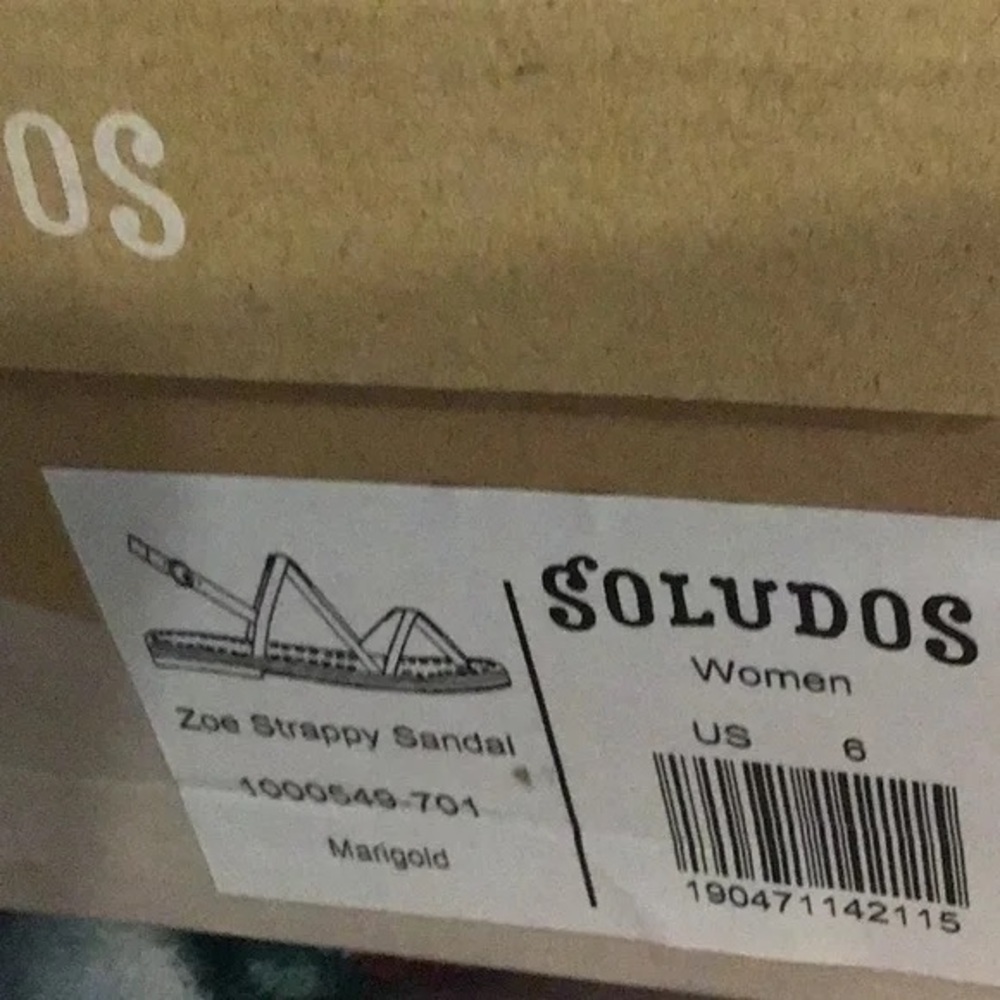 Soludos | Zoe Strappy Sandal Marigold Various Sizes Available Boho Beach - Picture 8 of 8